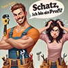 Schatz, ich bin ein Profi!